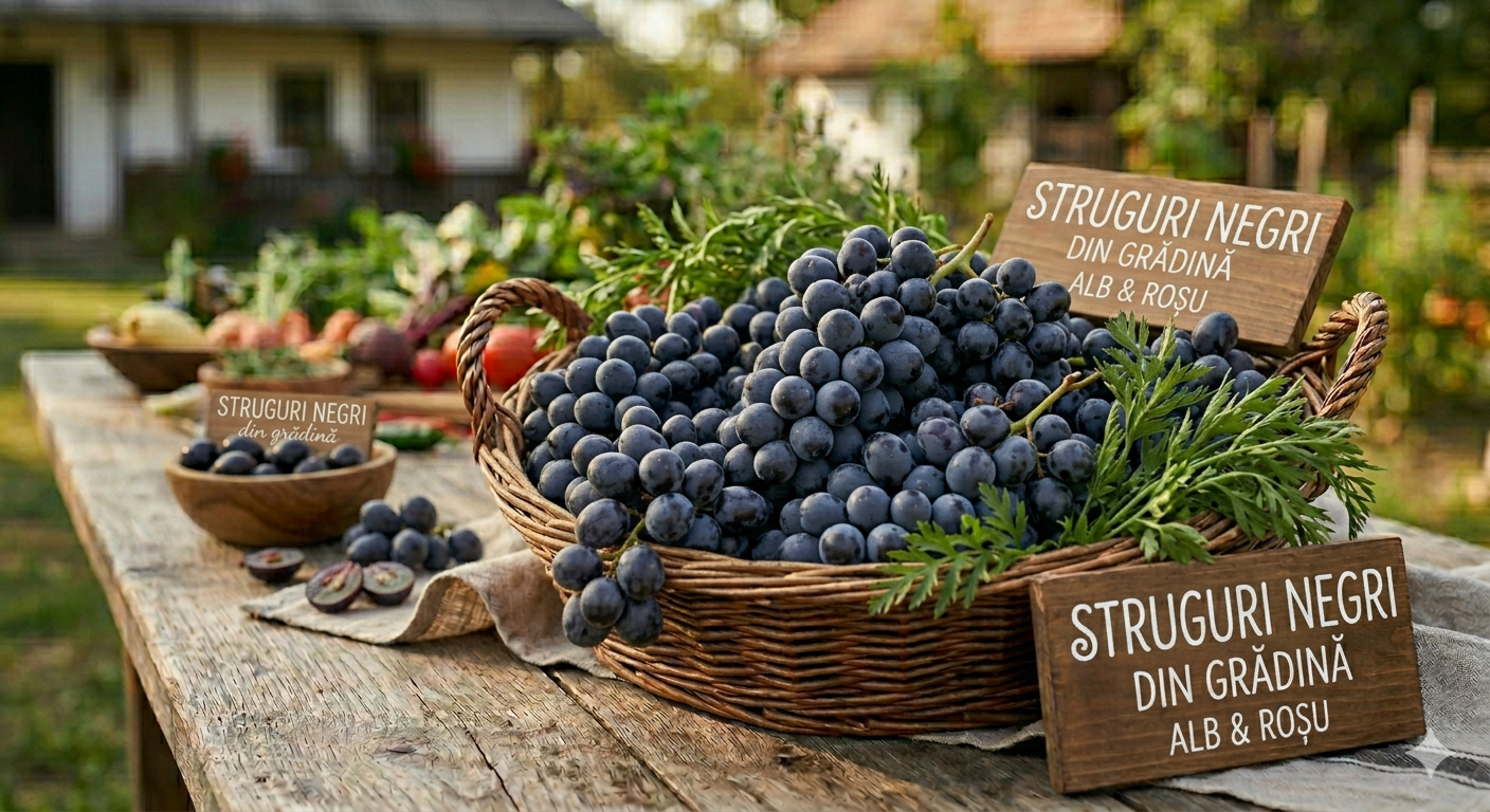 Struguri negri de Moldova .